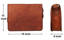 Load image into Gallery viewer, Rustic Town 15 inch Vintage Crossbody Genuine Leather Laptop Messenger Bag