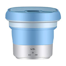 Load image into Gallery viewer, ETE ETMATE Portable Washing Machine Mini Foldable Washer, Ultrasonic Cleaning Machine, Automatic Underwear Convenient Laundry for Camping Apartments Dorms RV Business Trip (Blue)