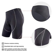 Load image into Gallery viewer, Sportneer Men's Cycling Shorts Biking Bike Bicycle Pants Half Pants 4D Coolmax Padded, Comfort, Breathable & Absorbent Black
