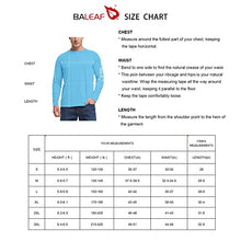 Load image into Gallery viewer, BALEAF Men's Long Sleeve UV Shirts Sun Protection UPF 50+ Shirt SPF Lightweight Quick Dry Rash Guard for Hiking Fishing Black Size M