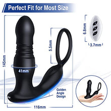 Load image into Gallery viewer, Prostate Massager Anal Vibrator Thrusting Vibrating 7 Modes with Cock Ring Anal Plug Anal Sex Toys P Sport Massager for Men Anal Toy Male Sex Toys for Men Women and Couples Waterproof Remote Control