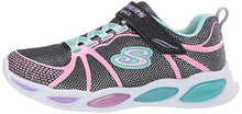 Load image into Gallery viewer, Skechers Kids Girls' Shimmer Beams-Sporty Glow Sneaker, Black/Multi, 10.5 Medium US Little Kid