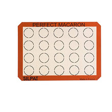 Load image into Gallery viewer, Silpat Perfect Macaron Non-Stick Silicone Baking Mat, 11-5/8" x 16-1/2", Orange