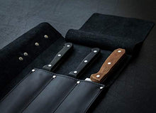Load image into Gallery viewer, Leather knife case, Leather knife roll, Knife bag, Chef knife roll, Chef knife roll bag, Сhef knife bag, Chefs bag, Personalized knife roll, Chef knife roll bag, Knife roll, Knife holder, Knife roll