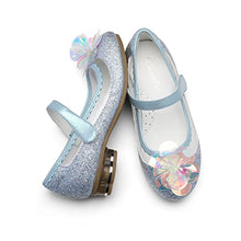 Load image into Gallery viewer, DREAM PAIRS Girls SDFL221K Dress Shoes Low Heel Party Princess Shoes Blue/Glitter Size 9 Toddler