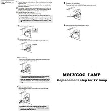 Load image into Gallery viewer, MOLVGOC XL-2400 Replacement DLP/LCD Projection TV Lamp for KDF-E50A10, KDF-E42A10, KDF-50E2000, KDF-E50A11E, KDF-55E2000, KDF-46E2000, KDF-E50A12U, KDF-50E2010, KDF-42E2000, KDF-E42A11E