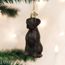 Load image into Gallery viewer, Old World Christmas Black Labrador Dog Collection Glass Blown Ornaments for Christmas Tree
