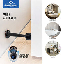 Load image into Gallery viewer, HOMOTEK 4 Pack Heavy Duty Solid Rigid Door Stop with Soft Rubber Tip, Zinc Die Cast Door Stopper Protect Wall & Door, Oil Rubbed Bronze