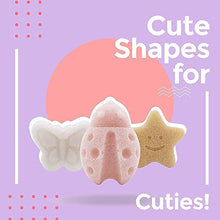Load image into Gallery viewer, Konjac Baby Sponge for Bathing, Cute Shapes Natural Kids Bath Sponges for Infants, Toddler Bath Time, Natural and Safe Plant-Based Konjac Baby Bath Toys, 3pc. Set: Butterfly, Ladybug, Star