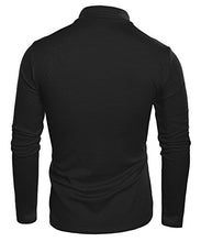 Load image into Gallery viewer, COOFANDY Men's Slim Fit Basic Thermal Turtleneck Shirts Casual Cotton Knitted Pullover Sweaters Grey