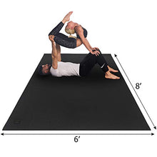 Load image into Gallery viewer, GXMMAT Extra Large Yoga Mat 6'x8'x7mm, Thick Workout Mats for Home Gym Flooring, Non-Slip Quick Resilient Barefoot Exercise Mat, Non Toxic Ultra Comfortable Cardio Mat for Pilates, Stretching, Fitness
