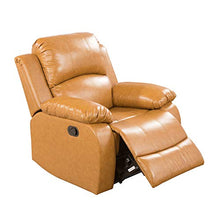 Load image into Gallery viewer, Ainehome Furniture 3PC Sectional Sofa Living Room Office Sofa Set Drop Down Table Bonded Leather Motion Sofa Loveseat Manual Reclining Chair 3 Seater Couch (Ginger,3 Piece Set)