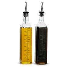 Load image into Gallery viewer, Simpli-Magic Oil and Vinegar Dispensers, 450 ML, Stainless/Clear
