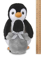 Load image into Gallery viewer, Bearington Wiggles and Wobbles Plush Stuffed Animal Penguin with Baby, 10 inches