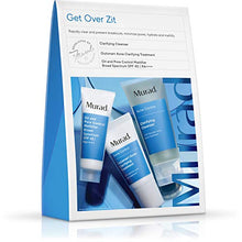 Load image into Gallery viewer, Murad Get Over Zit Kit - Breakout Skin Care Kit with Face Clarifying Cleanser, Breakout Skin Treatment and SPF Facial Mattifier - 3 Trial Size Skin Care Products for Blemish and Breakout Prone Skin