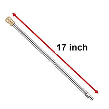 Load image into Gallery viewer, RIDGE WASHER Pressure Washer Extension Wand, 17 Inch Stainless Steel 1/4 Inch Quick Connect Power Washer Lance, 2 Pack