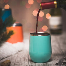 Load image into Gallery viewer, Maars Bev Stainless Steel Stemless Wine Glass Tumbler with Lid, Vacuum Insulated 12 oz Cup | Spill Proof, Travel Friendly, Fun Cocktail Drinkware - Purple