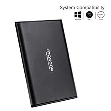 Load image into Gallery viewer, Maxone 500GB Ultra Slim Portable External Hard Drive HDD USB 3.0 for PC, Mac, Laptop, PS4, Xbox one - Charcoal Grey