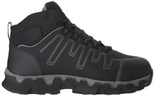 Load image into Gallery viewer, Timberland PRO Men's Powertrain Sport Mid Alloy Safety Toe Electrical Hazard Industrial & Construction Shoe, Black Ripstop Nylon, 12 Wide