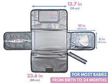 Load image into Gallery viewer, Baby Portable Changing Pad | Waterproof | Foldable Pad with Stroller Strap & Pocket for Diapers & Wipes | Changing Organizer Bag for Toddlers Infants & Newborns | Perfect Baby Shower Gift
