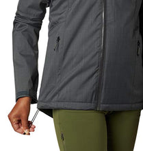 Load image into Gallery viewer, Columbia Women's Top Pine Insulated Rain Jacket, Waterproof & Breathable, Shark Melange, Large
