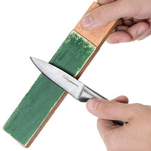 Load image into Gallery viewer, Flattening Stone - The Best Way to Re-Level Sharpening Stones or Waterstones - also known as a Whetstone Fixer, Lapping Plate, Nagura Stone, or Grinding Stone - with BONUS Leather Strop and Compound