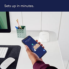 Load image into Gallery viewer, Introducing Amazon eero 6+ dual-band mesh Wi-Fi 6 system, with built-in Zigbee smart home hub and 160MHz client device support (3-pack)