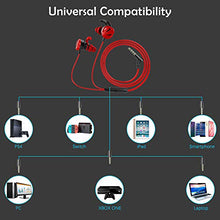 Load image into Gallery viewer, Gaming Earbuds with Microphone, Friencity Wired Earphones for Cell Phone Noise Cancelling w/Adjustable Mic, E-Sport in-Ear Headphones for Nintendo Switch, Xbox One, PS4, PC, Laptop with 3.5mm Jack