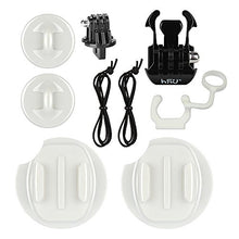 Load image into Gallery viewer, HSU Surf Mounts and Accessories for Snorkeling, Surfing, Wakeboarding Fitting GoPro Hero 10,9,8,7, 6,5,4, 3+, 3, 2, Session, Black, Silver, AKASO Campark and Other Action Cameras (Surfing Kit)