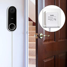 Load image into Gallery viewer, FATKITT 18V Doorbell Transformer, Power Supply Adapter Compatible with Nest Hello Video Doorbell, Arlo and Eufy Doorbell, 18 Volt VAC 500 mA Transformer with 13 ft Cable (White)