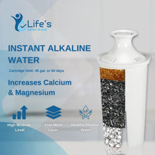 Load image into Gallery viewer, Life Ionizer - Alkaline Water Filter Replacements for Pitcher fits Brita - Pack of 3 Brita Style Replacement Filters