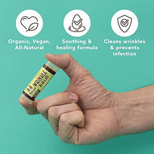 Load image into Gallery viewer, Natural Dog Company Wrinkle Balm (0.15-oz Trial Stick) | Healing & Soothing Balm | All-Natural & Organic | Vegan & Veterinarian-Approved | for Face Wrinkles and Skin Folds | Ideal for Bulldogs & Pugs