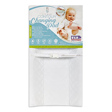 Load image into Gallery viewer, LA Baby Waterproof Contour Changing Pad, 30" - Made in USA. Easy to Clean w/Non-Skid Bottom, Safety Strap, Fits All Standard Changing Tables/Dresser Tops for Best Infant Diaper Change