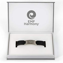 Load image into Gallery viewer, EMF Protection Bracelet Mobility+ Harmonizer - Versatile Anti EMF Radiation Wearable Wristband – Proven European Technology from EMF Harmony (Black)
