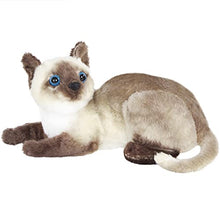 Load image into Gallery viewer, CozyWorld Siamese Cat Stuffed Animals Realistic Small Cat Cute Plush Toys Birthday for Kids Gifts for Boys and Girls, Gray, 11’’