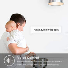 Load image into Gallery viewer, Kasa Smart Light Switch HS200P3, Single Pole, Needs Neutral Wire, 2.4GHz Wi-Fi Light Switch Works with Alexa and Google Home, UL Certified, No Hub Required, 3-Pack , White