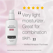 Load image into Gallery viewer, Neutrogena Oil Free Moisture Glycerin Face Moisturizer & Neck Cream for Combination Skin, Lightweight, Oil Absorbing Facial Moisturizer Lotion for a Soft Natural Matte, 4 fl. oz