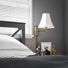 Load image into Gallery viewer, Kenroy Home 30130PB Nathaniel Wall Swing Arms, Medium, Polished Brass