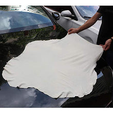 Load image into Gallery viewer, Chamois Cloth for car Drying Towel Real Leather Super Absorbent Fast Drying Natural Chamois Car Wash Cloth Accessory S M L (3 Pack)