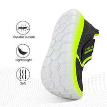 Load image into Gallery viewer, DREAM PAIRS Boys Athletic Sports Sneakers Slip on Tennis Running Shoes Grey Neon Size 13 Little Kid Luca