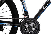 Load image into Gallery viewer, Mountain Bike for Men & Women 21 Speed Shimano Dual Disk Brake Front Suspension Heavy Duty MTB, 18” Frame 26” Rim (Black&Blue)