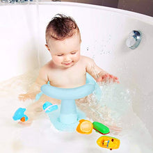 Load image into Gallery viewer, Bath Seat Baby Bathtub Seat with Non-Slip & Soft Bath Mat, Portable Toddler Infant Child Bath Tub Seat with Backrest, 6-12 Months, Blue