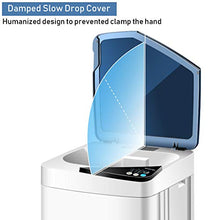 Load image into Gallery viewer, Giantex Full-Automatic Washing Machine Portable Washer and Spin Dryer 7.7 lbs Capacity Compact Laundry Washer with Built-in Barrel Light Drain Pump and Long Hose for Apartments Camping (White & Blue)