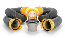 Load image into Gallery viewer, Camco 39666 Deluxe 20' Sewer Hose Kit with Swivel Fittings and Wye Connector - Ready To Use Kit Complete with Sewer Wye and Elbow Fittings, Hoses, and Storage Caps
