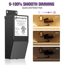 Load image into Gallery viewer, HitLights Dimmable LED Driver Transformer 60W, Magnetic Power Supply, 110V AC to 12V DC, Compatible with Lutron&Leviton Dimmer, LED Strip Lights, Other Low Voltage Lighting Projects