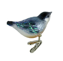 Load image into Gallery viewer, Old World Christmas Ornaments: Nuthatch Glass Blown Ornaments for Christmas Tree