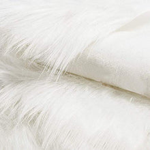 Load image into Gallery viewer, Fluffy Faux Fox Fur Fabric for Craft Long Pile Fur Square Fabrics Sewing Quilt Artcraft Gnome Hair DIY Craft Supplies (Aqua Blue, 50×50 cm)