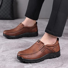 Load image into Gallery viewer, COSIDRAM Mens Loafers Slip on Shoes Casual Comfort Soft Moccasin Daily Flats Driving Walking Shoes Light Brown 10.5