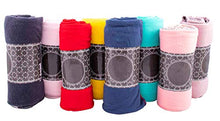 Load image into Gallery viewer, Moda West Case of 24 Wholesale Premium Bulk Soft Fleece Throw Blankets 50 X 60 with Assorted Colors