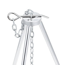 Load image into Gallery viewer, Solo Stove Tripod Camping Accessories Compact Lightweight Aluminum Tripod w/ Adjustable Hang Chain, Perfect for Titan and Campfire Portable Stove, Camping, Backpacking, Survival Gear